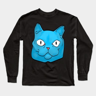 fat blue cat Long Sleeve T-Shirt